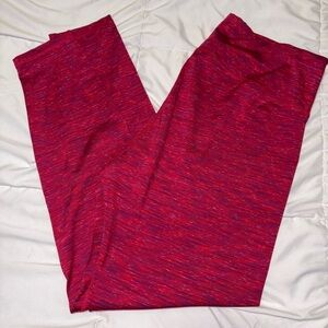 Old Navy Active High Waist Compression Full Length Leggings Pink Space Dye